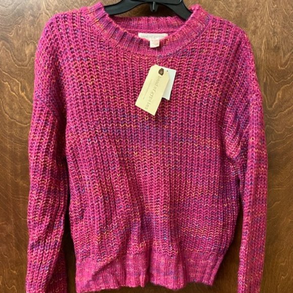 Band Of Gypsies Pink Multi-Color Sweater